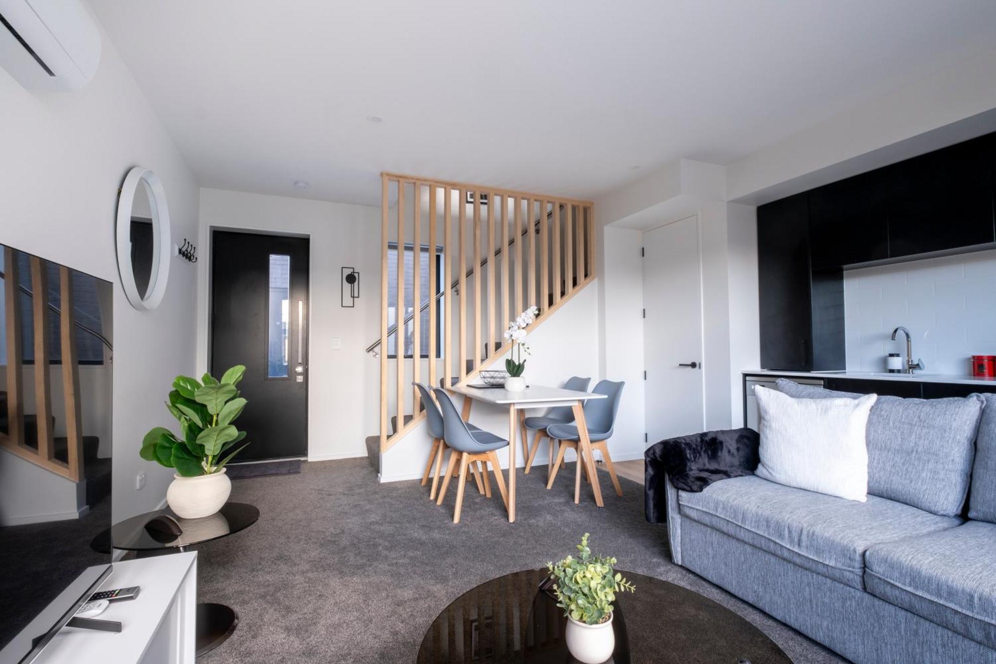 Luxury 2 Bed Townhome In Cbd Christchurch Eksteriør billede